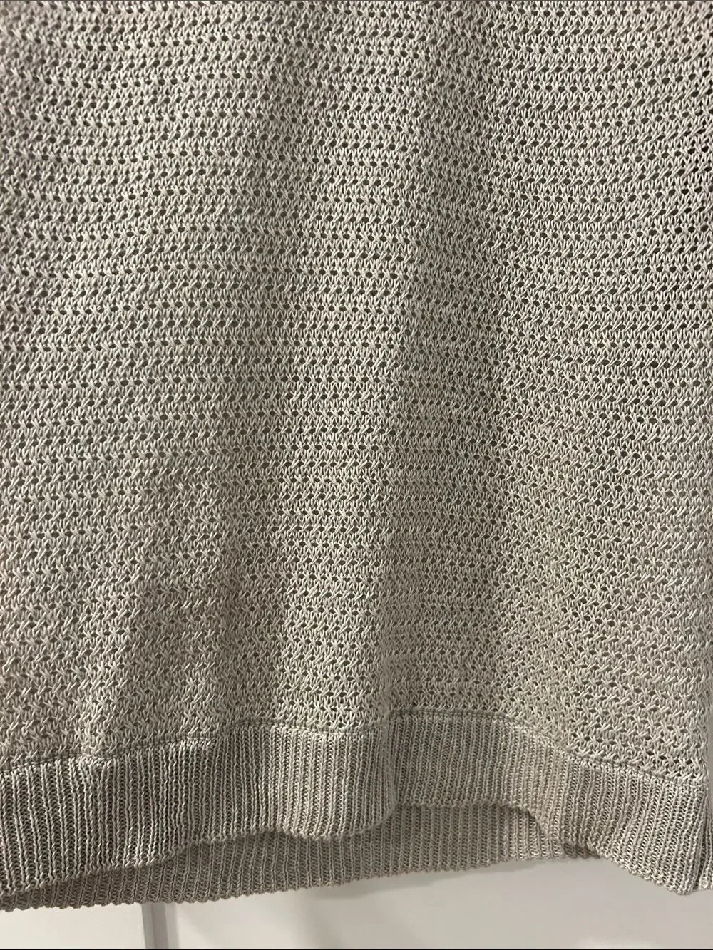 Joie Beige Linen Sweater, Size Large
